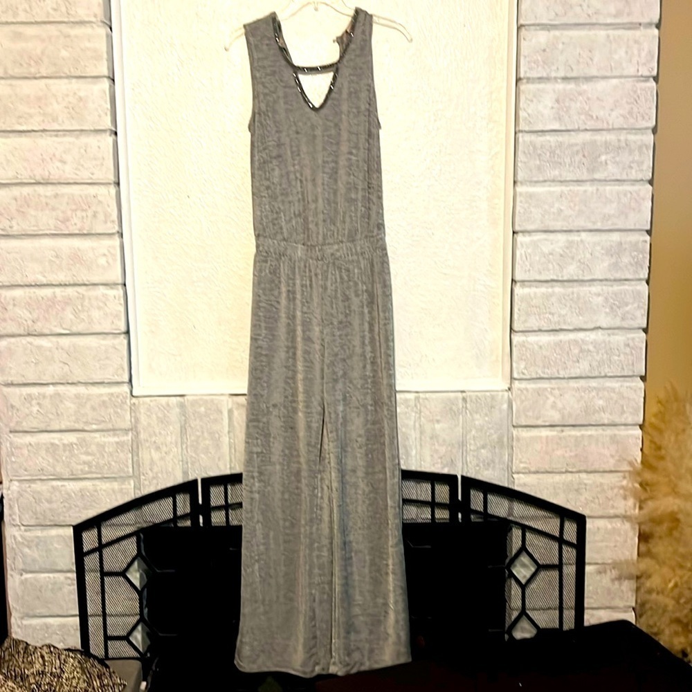 Juicy Couture long, silver jumpsuit size XS